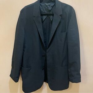 Helmut Lang Men’s One Button Textured Blazer Black size 42 Lightweight